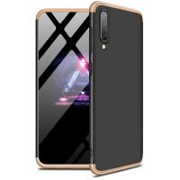 Чохол-накладка GKK 3 in 1 Hard PC Case Samsung Galaxy A50 Gold/Black