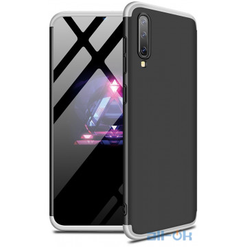 Чохол-накладка GKK 3 in 1 Hard PC Case Samsung Galaxy A50 Silver/Black