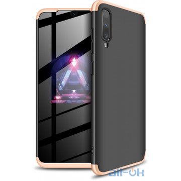 Чохол-накладка GKK 3 in 1 Hard PC Case Samsung Galaxy A70 Gold/Black
