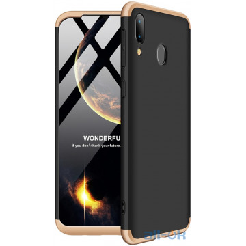 Чохол-накладка GKK 3 in 1 Hard PC Case Samsung Galaxy M20 Gold/Black