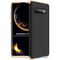 Чохол-накладка GKK 3 in 1 Hard PC Case Samsung Galaxy S10 Plus Gold/Black