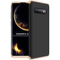 Чохол-накладка GKK 3 in 1 Hard PC Case Samsung Galaxy S10 Plus Gold/Black