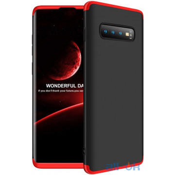 Чохол-накладка GKK 3 in 1 Hard PC Case Samsung Galaxy S10 Plus Red/Black