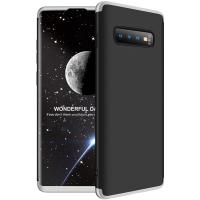 Чохол-накладка GKK 3 in 1 Hard PC Case Samsung Galaxy S10 Plus Silver/Black