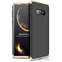 Чохол-накладка GKK 3 in 1 Hard PC Case Samsung Galaxy S10e Gold/Black