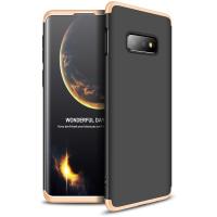 Чохол-накладка GKK 3 in 1 Hard PC Case Samsung Galaxy S10e Gold/Black