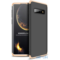 Чохол-накладка GKK 3 in 1 Hard PC Case Samsung Galaxy S10 Gold/Black