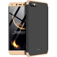 Чохол-накладка GKK 3 in 1 Hard PC Case Xiaomi Redmi 6A Gold/Black