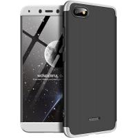 Чохол-накладка GKK 3 in 1 Hard PC Case Xiaomi Redmi 6A Silver/Black