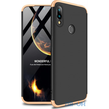 Чохол-накладка GKK 3 in 1 Hard PC Case Xiaomi Redmi 7 Gold/Black