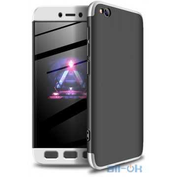 Чохол-накладка GKK 3 in 1 Hard PC Case Xiaomi Redmi Go Silver/Black