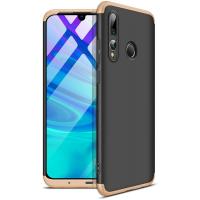 Чохол-накладка GKK 3 in 1 Hard PC Case Huawei P Smart Plus 2019 Gold/Black