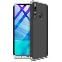 Чохол-накладка GKK 3 in 1 Hard PC Case Huawei P Smart+ 2019 Silver/Black