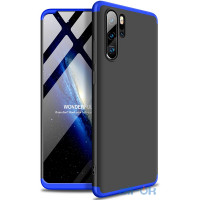 Чохол-накладка GKK 3 in 1 Hard PC Case Huawei P30 Pro Blue/Black