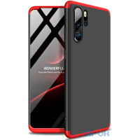 Чохол-накладка GKK 3 in 1 Hard PC Case Huawei P30 ProRed/Black