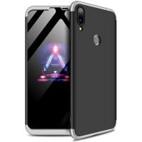 Чохол-накладка GKK 3 in 1 Hard PC Case Huawei Y7 2019 Silver/Black