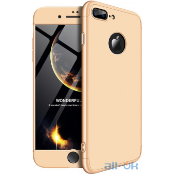 Чохол-накладка GKK 3 in 1 Hard PC Case Apple iPhone 7 Plus/8 Plus Gold