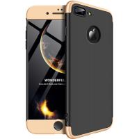 Чохол-накладка GKK 3 in 1 Hard PC Case Apple iPhone 7 Plus/8 Plus Gold/Black