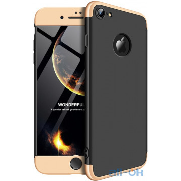Чохол-накладка GKK 3 in 1 Hard PC Case Apple iPhone 7/8 Gold/Black