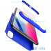 Чохол-накладка GKK 3 in 1 Hard PC Case Apple iPhone X Blue — інтернет магазин All-Ok. фото 2