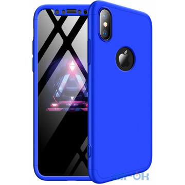 Чохол-накладка GKK 3 in 1 Hard PC Case Apple iPhone X Blue