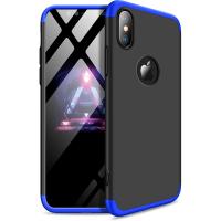 Чохол-накладка GKK 3 in 1 Hard PC Case Apple iPhone XS Blue/Black