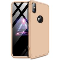 Чохол-накладка GKK 3 in 1 Hard PC Case Apple iPhone XS Gold