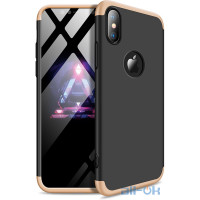 Чохол-накладка GKK 3 in 1 Hard PC Case Apple iPhone XS Max Gold/Black