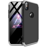 Чохол-накладка GKK 3 in 1 Hard PC Case Apple iPhone XS Max Silver/Black