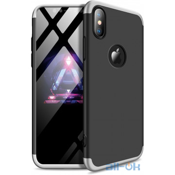 Чохол-накладка GKK 3 in 1 Hard PC Case Apple iPhone XS Max Silver/Black