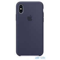 Чохол Apple iPhone Xs Silicone Case Midnight Blue