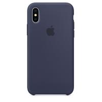 Чохол Apple iPhone Xs Silicone Case Midnight Blue