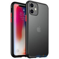 Чохол-накладка Ipaky Cucoloris Series/TPU Frame Anti-Scratch PC Case Apple iPhone 11 Black