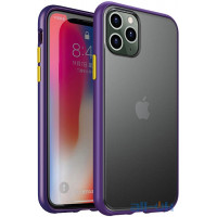 Чохол-накладка Ipaky Cucoloris Series/TPU Frame Anti-Scratch PC Case Apple iPhone 11 Pro Max Purple