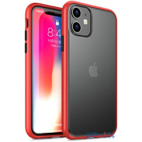 Чохол-накладка Ipaky Cucoloris Series/TPU Frame Anti-Scratch PC Case Apple iPhone 11 Red