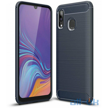 Чохол-накладка Ipaky Slim Anti-Fingerprint TPU Case Samsung Galaxy A20/A30 Blue