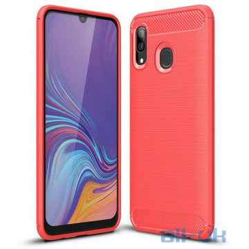 Чохол-накладка Ipaky Slim Anti-Fingerprint TPU Case Samsung Galaxy A20/A30 Red