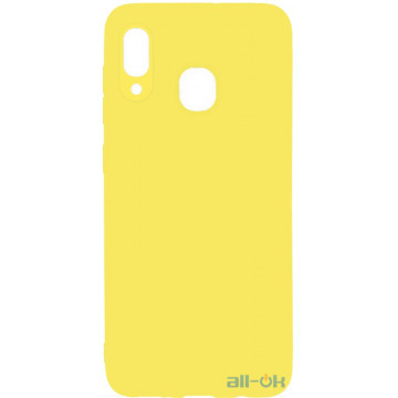 Чохол-накладка TOTO 1mm Matt TPU Case Samsung Galaxy A20/A30 Yellow