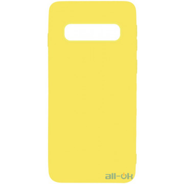 Чохол-накладка TOTO 1mm Matt TPU Case Samsung Galaxy S10 Yellow