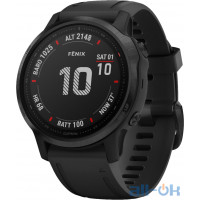  Спортивний годинник  Garmin 6S Pro Sapphire Black With Black Band (010-02159-14)