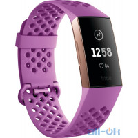 Фiтнес-браслет Fitbit Charge 3 Rose-Gold/Berry FB409RGMG