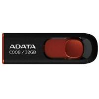 Флешка ADATA 32 GB C008 Black/Red AC008-32G-RKD