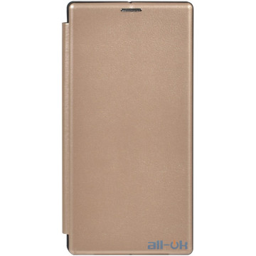 Чохол-книжка OTO Book Rounded Leather Case Samsung Galaxy Note 10 Plus Gold