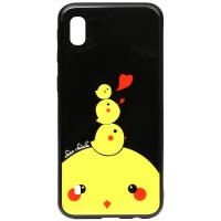 Чохол-накладка TOTO Cartoon Print Glass Case Samsung Galaxy A10 Chicken Chick