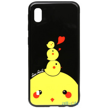 Чохол-накладка TOTO Cartoon Print Glass Case Samsung Galaxy A10 Chicken Chick