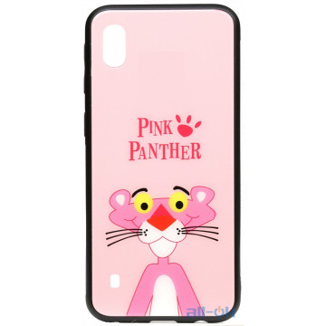 Чохол-накладка TOTO Cartoon Print Glass Case Samsung Galaxy A10 Pink Panther