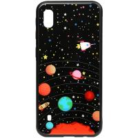 Чохол-накладка TOTO Cartoon Print Glass Case Samsung Galaxy A10 Planets