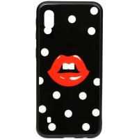 Чохол-накладка TOTO Cartoon Print Glass Case Samsung Galaxy A10 Red Lips