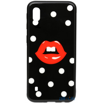 Чохол-накладка TOTO Cartoon Print Glass Case Samsung Galaxy A10 Red Lips