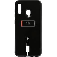 Чохол-накладка TOTO Cartoon Print Glass Case Samsung Galaxy A20/A30 Battery Charge